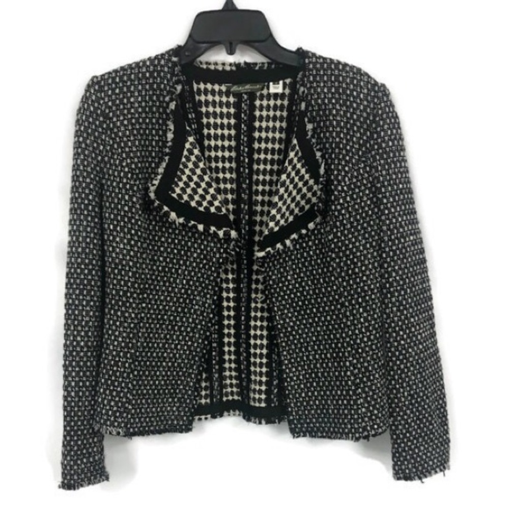 EDDIE BAUER‎ TWEED MOTO JACKET 4